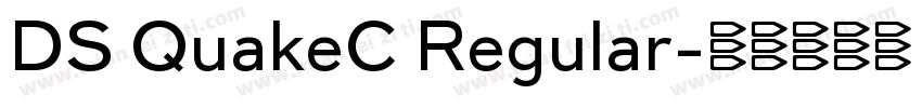 DS QuakeC Regular字体转换